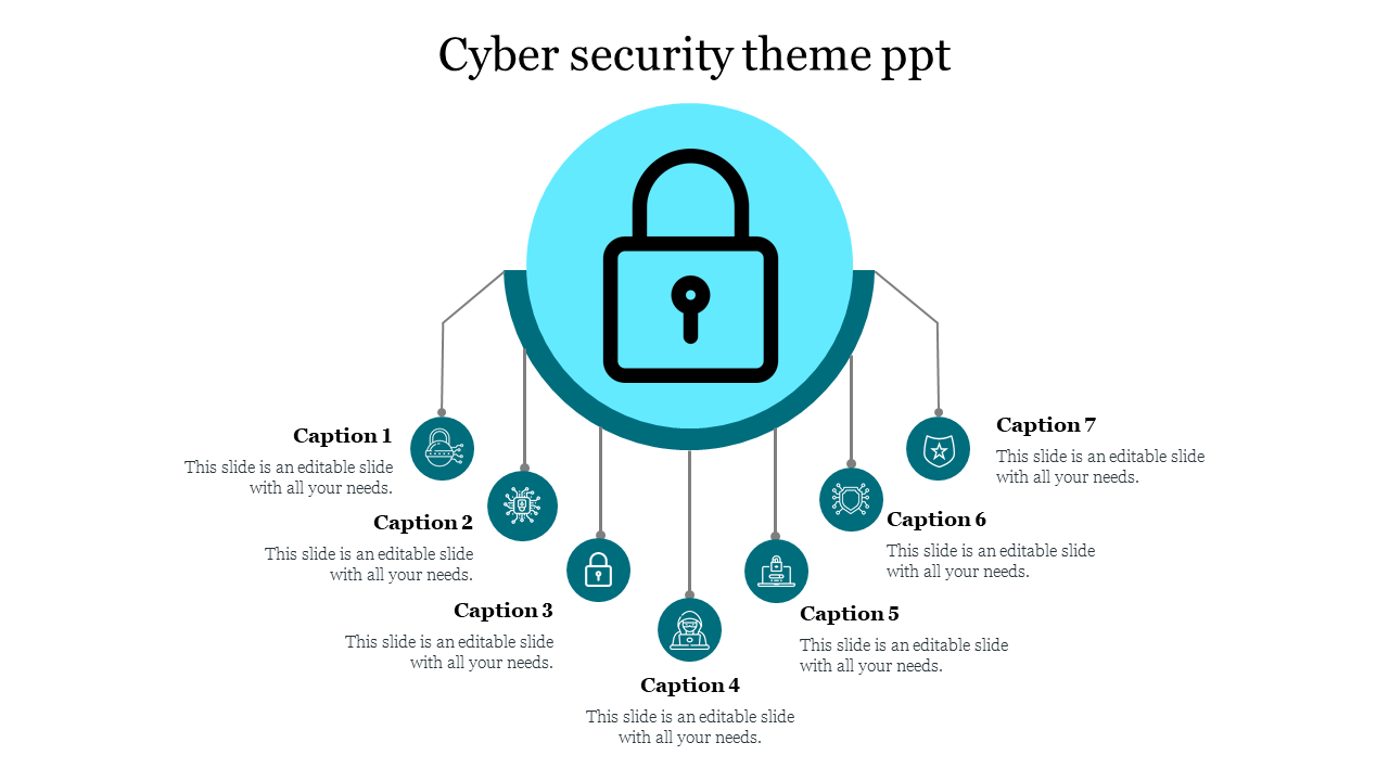 Our Predesigned Cyber Security Theme PPT Template
